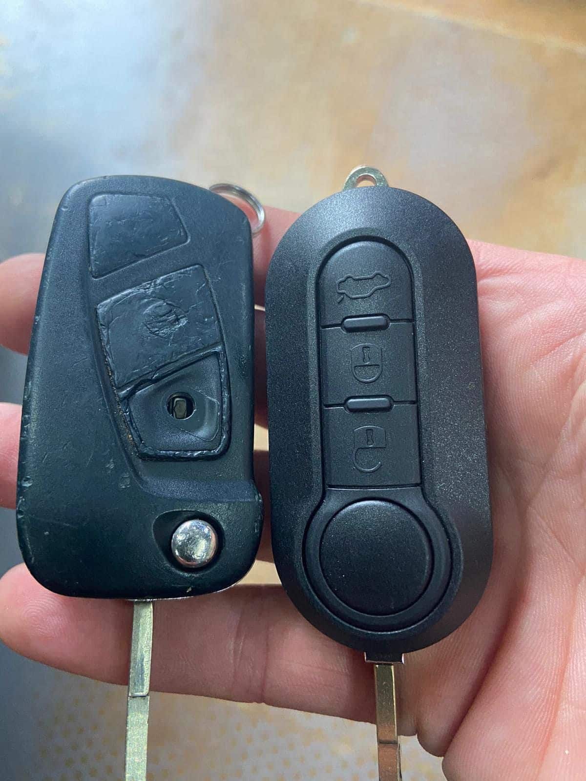 Fault car key fob fixed and replaced